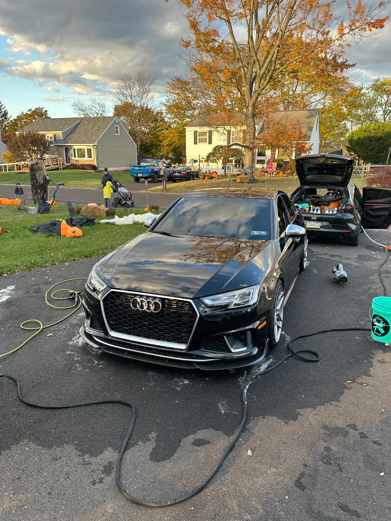 Black Audi RS after exterior detail — GNelson Detailing