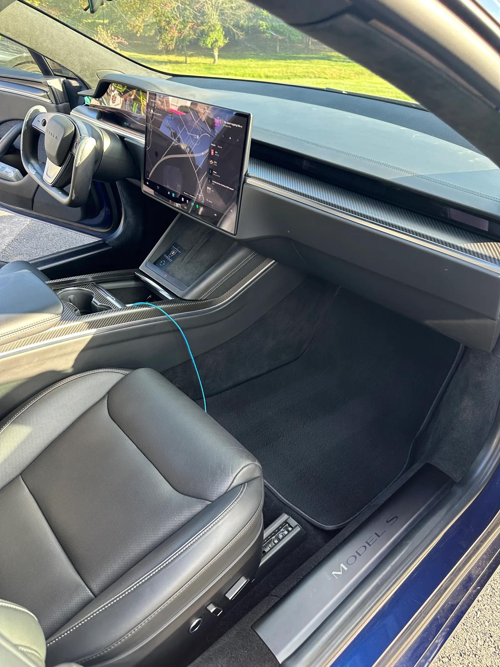 Luxury SUV interior and center screen after detail — West Chester PA